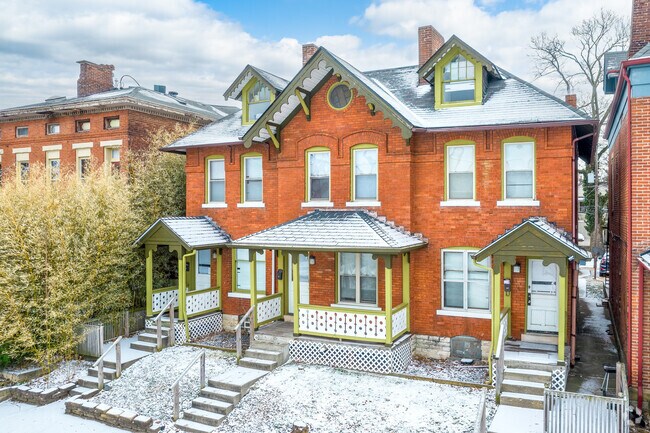 Duplex homes with some ware and history make for a community with deep roots in the past.