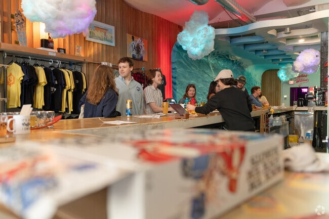 OSB Ciderworks in Downtown Buffalo has board games and a retro arcade corner.