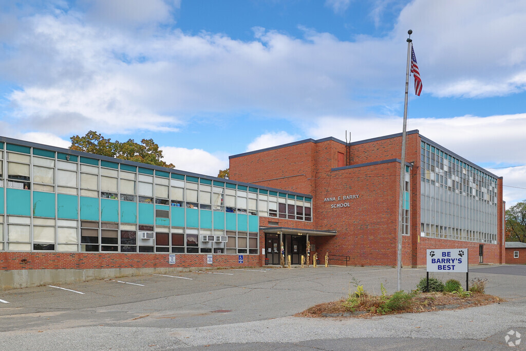 The Barry Elementary School in Chicopee Falls, MA is the home of the Bassett Hounds.