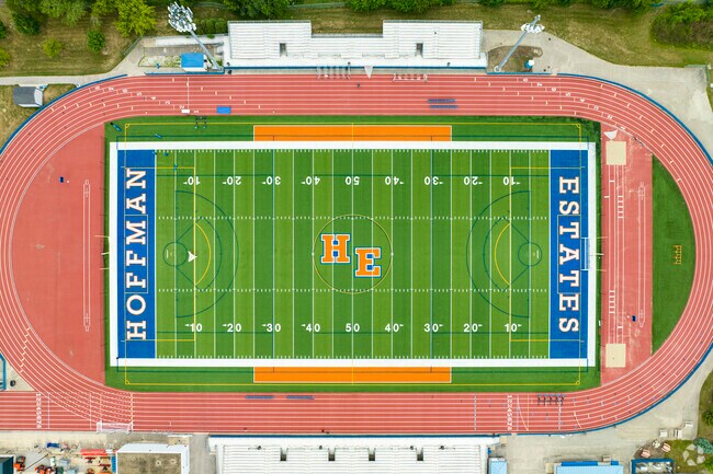 Hoffman Estates High School is the neighborhood go-to for sports games.