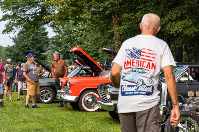 Explore vintage and custom cars at the Bozrah's Farmers Market car show in CT.