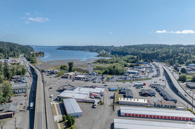 Highway 3 & 16 intersect at Gorst which is known for the U-shaped turn when entering the town.