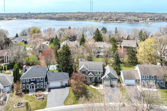 Newer two-story homes with spacious lots can be found near Snail Lake