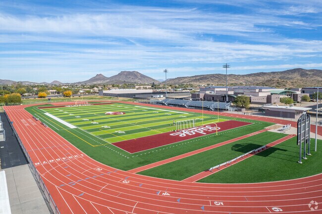 Play football or join in other sports at Mountain Ridge High School in Glendale.