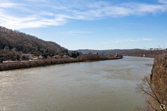 Glassport Pennsylvania sits along the Monongahela River.