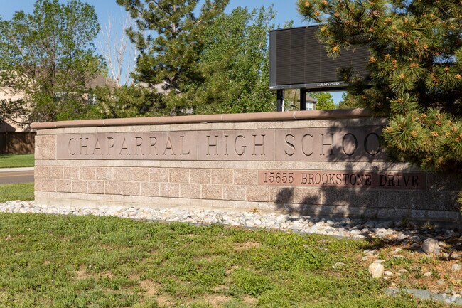 Chaparral High School is one of the many educational options for the residents of Stonegate.