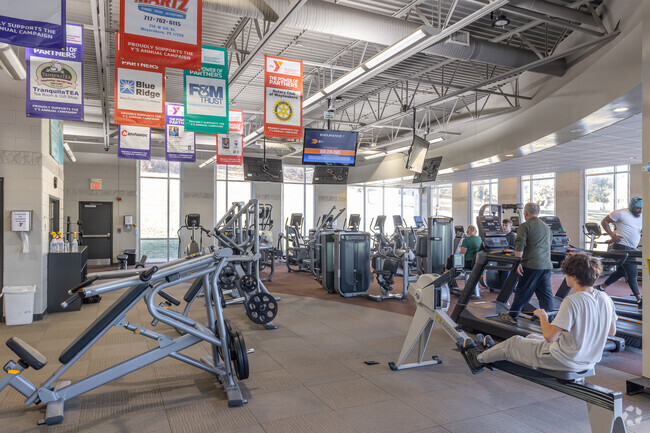 The local Waynesboro YMCA has two gyms, indoor basketball courts and a full sized pool.