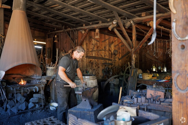 Artisans demonstrate traditional crafts at Columbia State Park in Columbia.