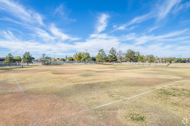 Run around the open field at Frontier Elementary School in Peoria.