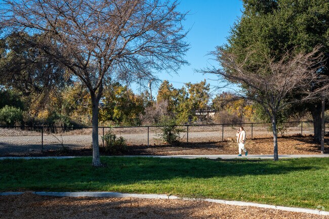 Enjoying a nice walk at Rubino Park.