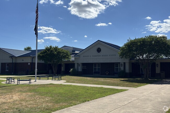 Rodney E. Thompson Middle School serves the community of Stafford.