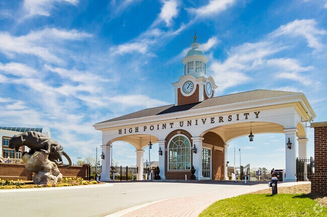 High Point University is a post-high school education option in Downtown High Point.