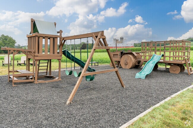 Have the kids play in the large playground at Fox Meadows Creamery with a tractor and hay wagon.