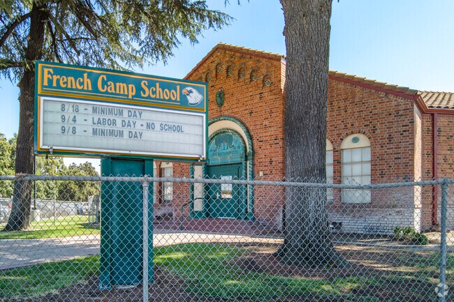 French Camp Elementary School serves grades K-6 in French Camp.