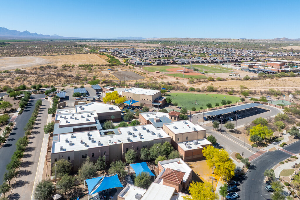 Copper View Elementary is located next to the Sahuarita Aquatic Center.