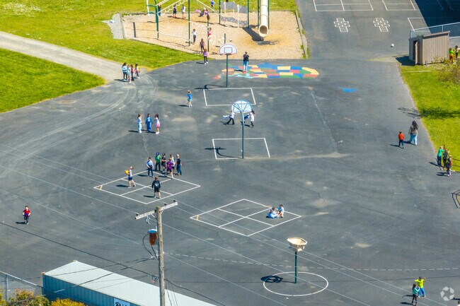 Kids enjoying their breaktime at Wabash's Westwood Elementary School.