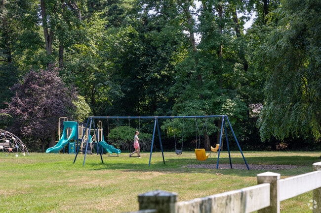 George Dye Park offers open space for recreation in Hamilton Square.