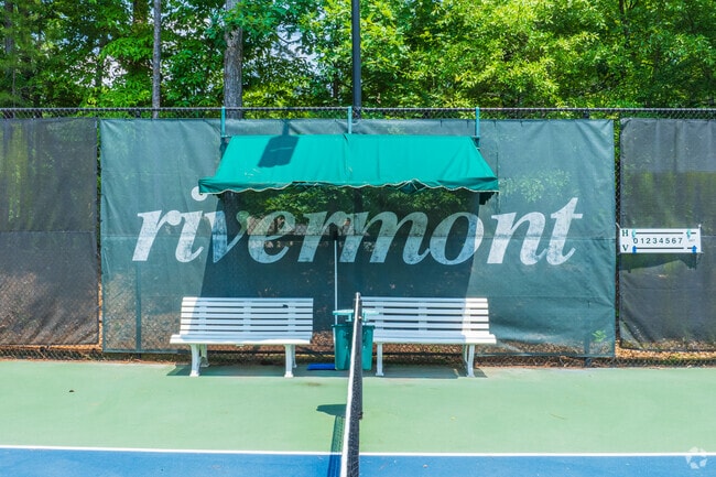 Rivermont provides many, if not all, subdivisions with private outdoor amenities that allow for ample opportunities like playing a tennis match with your neighbor.