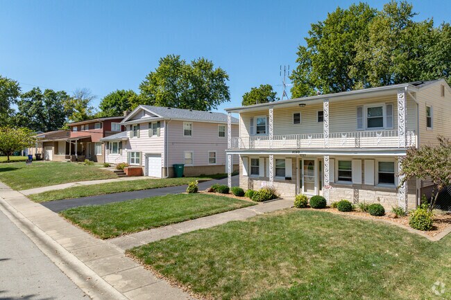 Manicured lawns are prevalent in the Windsor Village area.