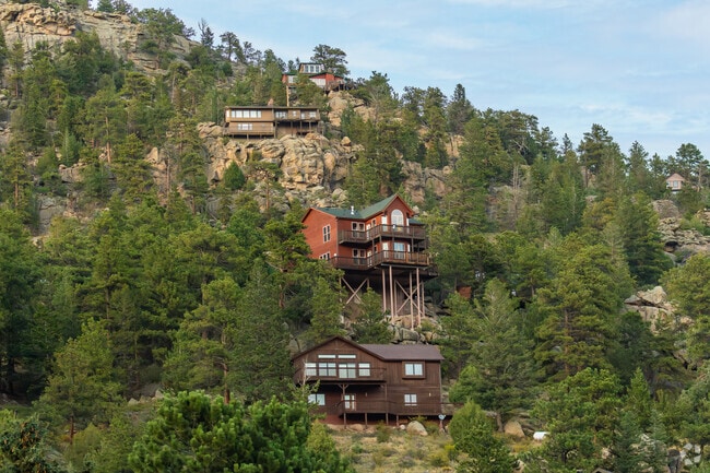 Allenspark sits at an elevation of approximately 8,500 feet, giving it stunning mountain views.