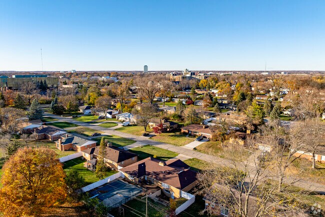 Southfield's suburban residential areas are largely organized into flowing grids.