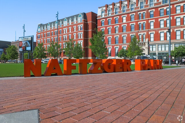 Naftzger Park is a fun and popular area to hangout in Downtown Wichita.