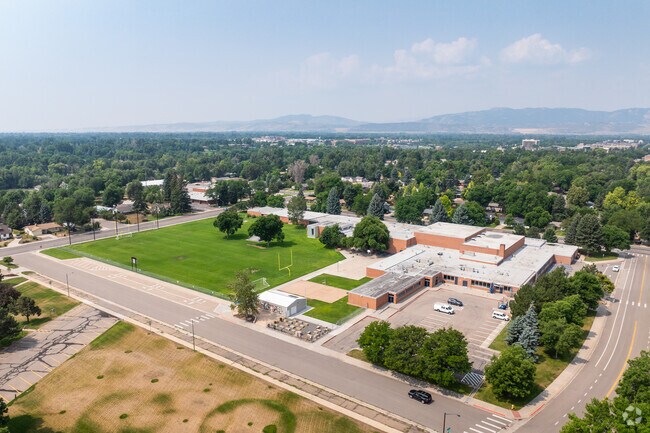 Lesher Middle School occupies a full city block near Old Town.
