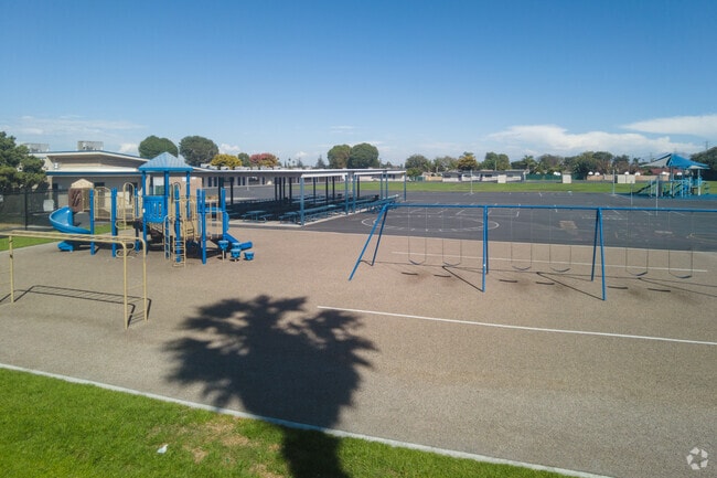 Students at James Madison Elementary School have a variety of outdoor activities to choose from.