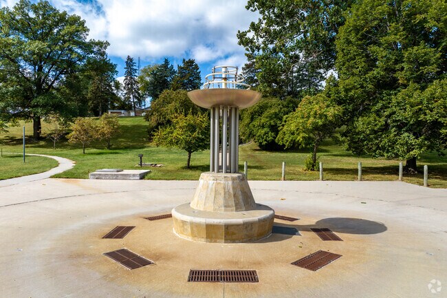 Walnut Hill Park offers open greens and reservoir views.