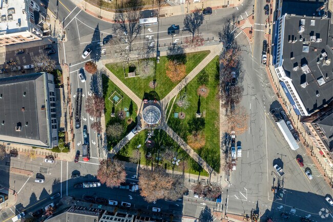 Bustling at Taunton green traffic takes you straight to Prospect Hill.