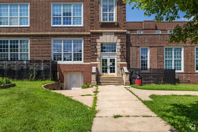 Liberty Memorial Central Middle School side entrance.