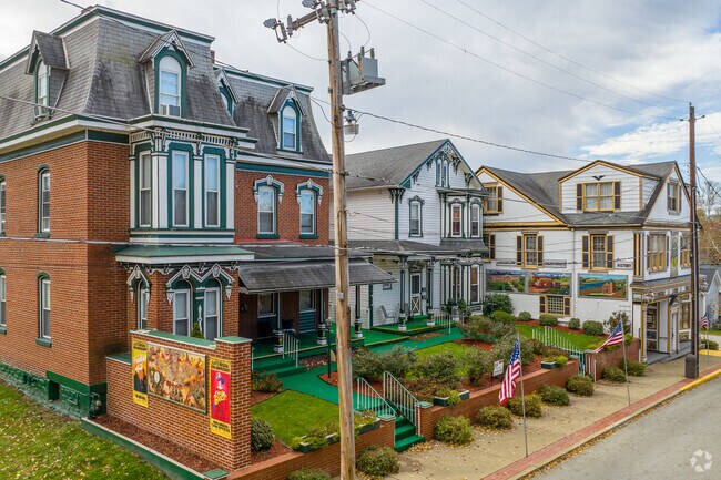 Italianate style architecture adds character to the streets of Connellsville.