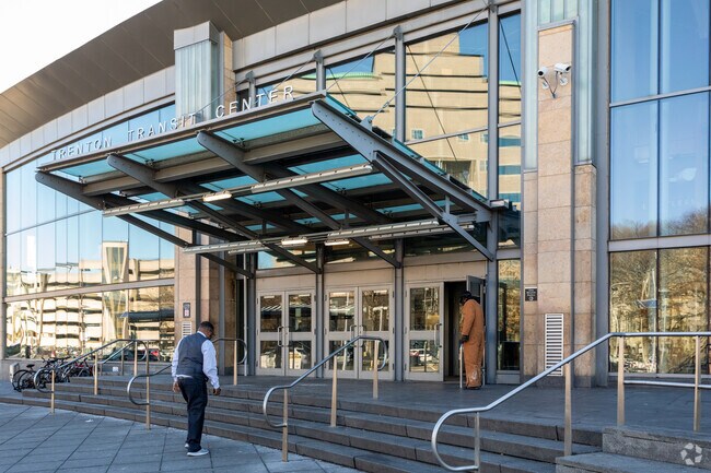 Residents can catch a train at the Trenton Transit Center in Downtown Trenton.