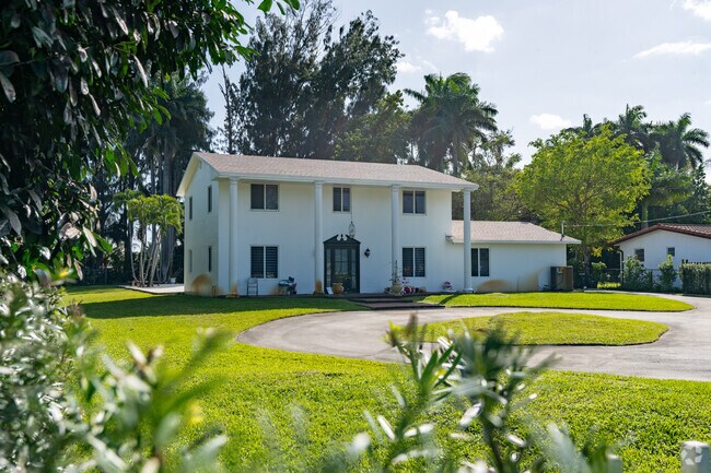 A Colonial Revival home within the boundaries of of Biscayne Gardens.