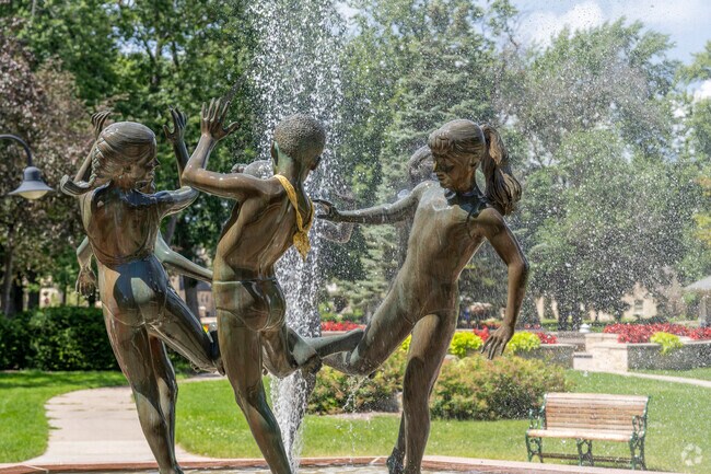 City Park in Appleton has a bronze fountain sculpture in its center.