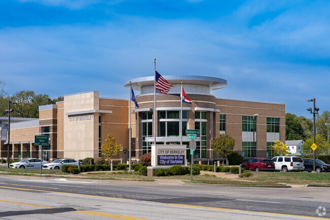 Visitors to Berkeley are greeted by the marquee outside the City Hall.