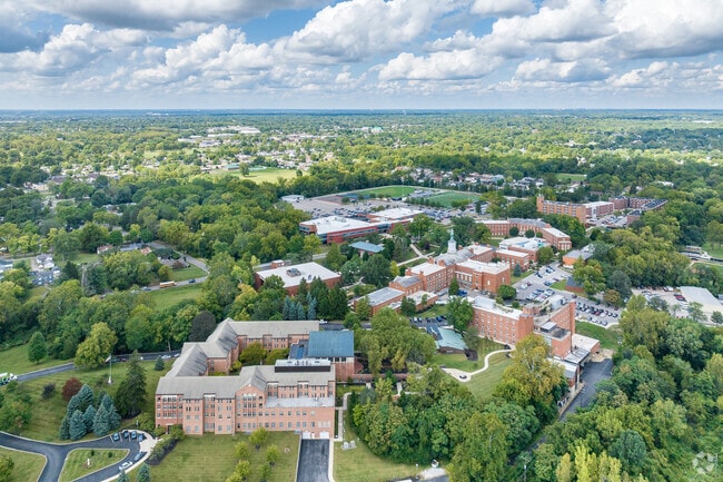 The Teakwood neighborhood is situated just north of Ohio Dominican University.