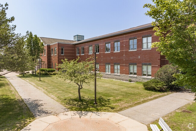Front right side of Brunswick High School in Brunswick.