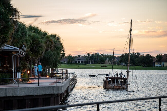 Sunsets at Lake Sumter Landing are a beautiful sight for Village of Largo locals.