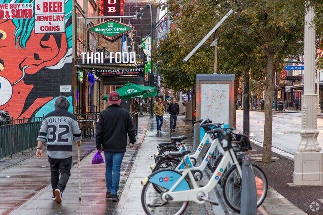 Downtown Las Vegas is only a few miles west, allowing Downtown East locals the Vegas experience.