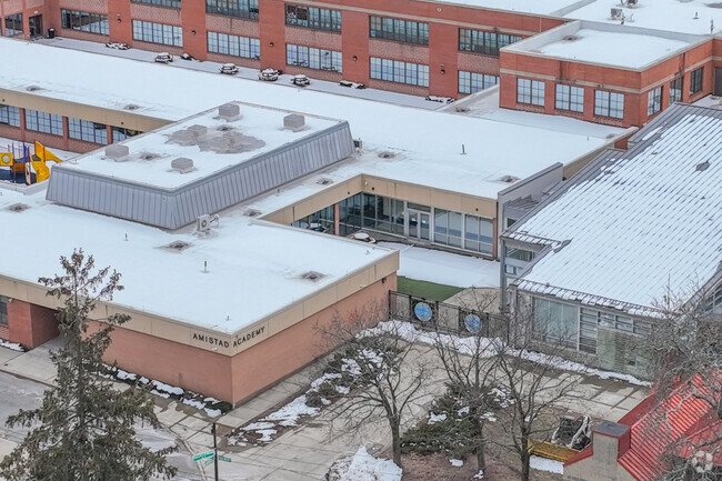 Study at the Amistad Academy at 130 Edgewood Ave, New Haven, CT 06511.