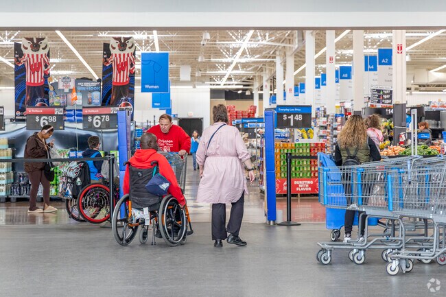 Walmart is conveniently nearby and Waunona residents can get anything they need there.