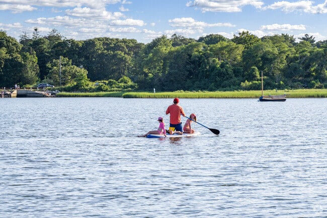 East Bay in Osterville offers calm waters for families to take kids out and enjoy the water.