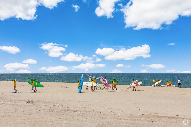 Carlin Park's surf camp is a fun activity for kids in Jupiter Lakes.