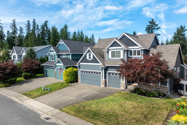 Black Diamond’s Ten Trails neighborhood showcases New Traditional homes and leafy streets.