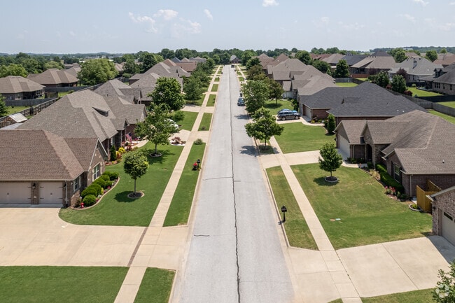 Quiet tree-lined streets and newer family homes are a staple in the Copper Creek neighborhood.