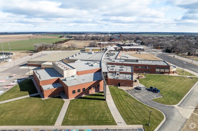This is an aerial view of Andale High School.
