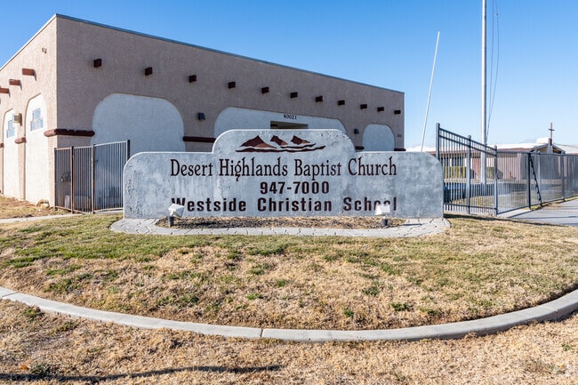 Westside Christian School is located at 40027 11TH ST W., Palmdale, CA 93551.