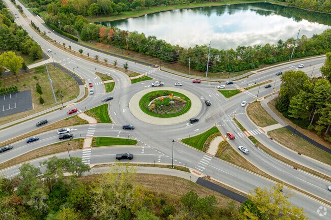 East Carmel residents can spend the day driving around town without seeing a traffic light.