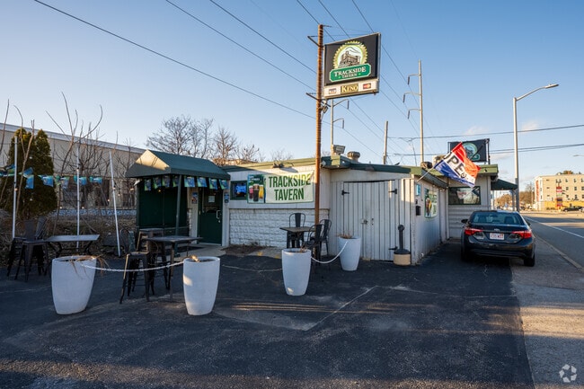 Trackside Tavern is another gathering spot for drinks and Karaoke nights.